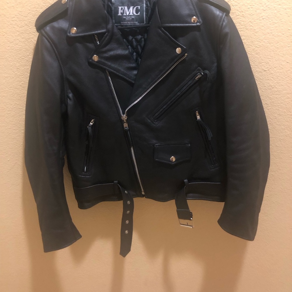 Men’s Motorcycle Black Leather Jacket